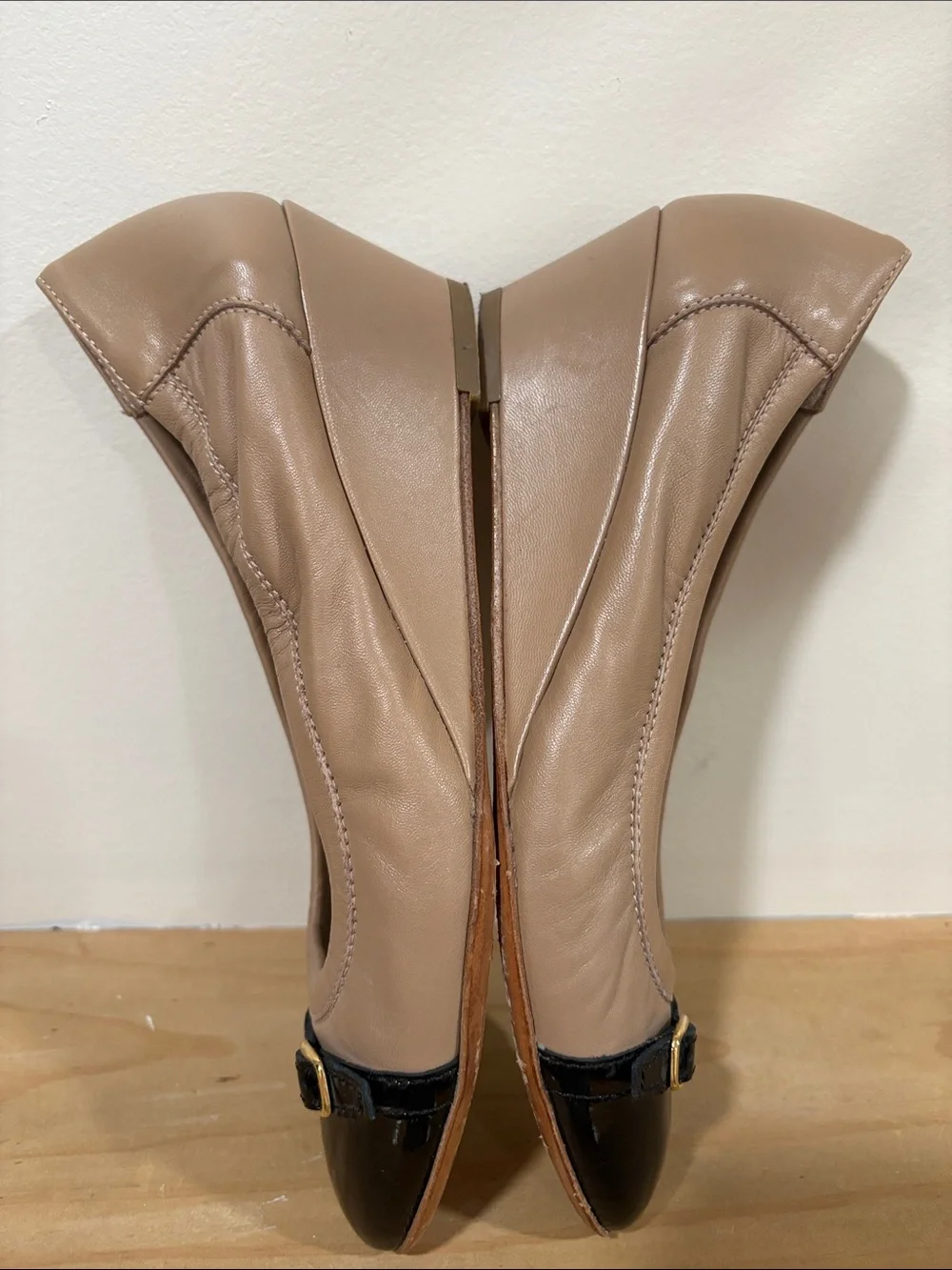 AGL Attilio Giusti Leombruni Beige Leather Wedges Shoes, Size 39
